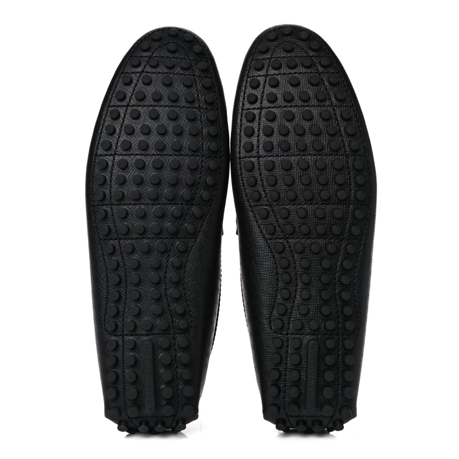 Louis Vuitton Taiga Hockenheim Moccasin Loafers 8.5 Black 6 of 12