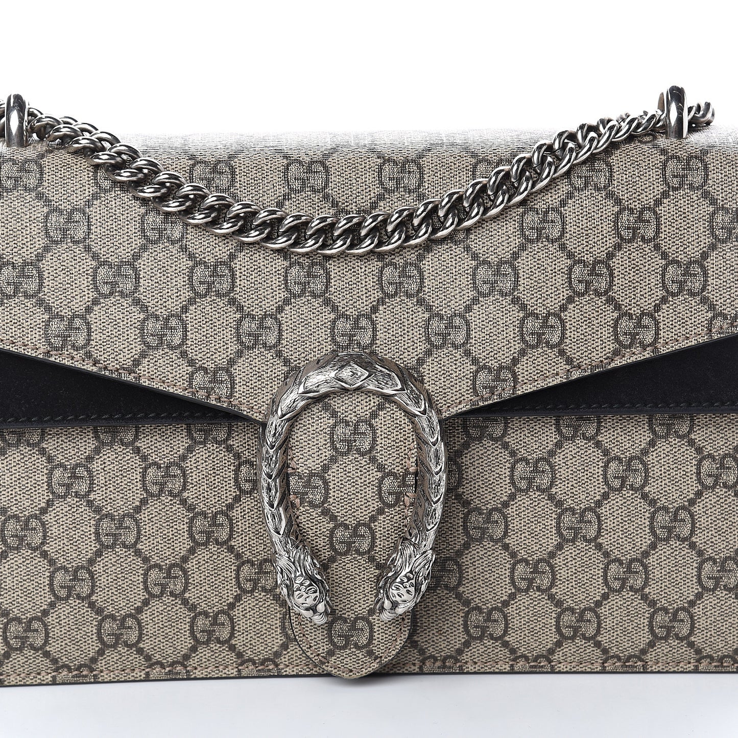 GG Supreme Monogram Small Dionysus Shoulder Bag Black