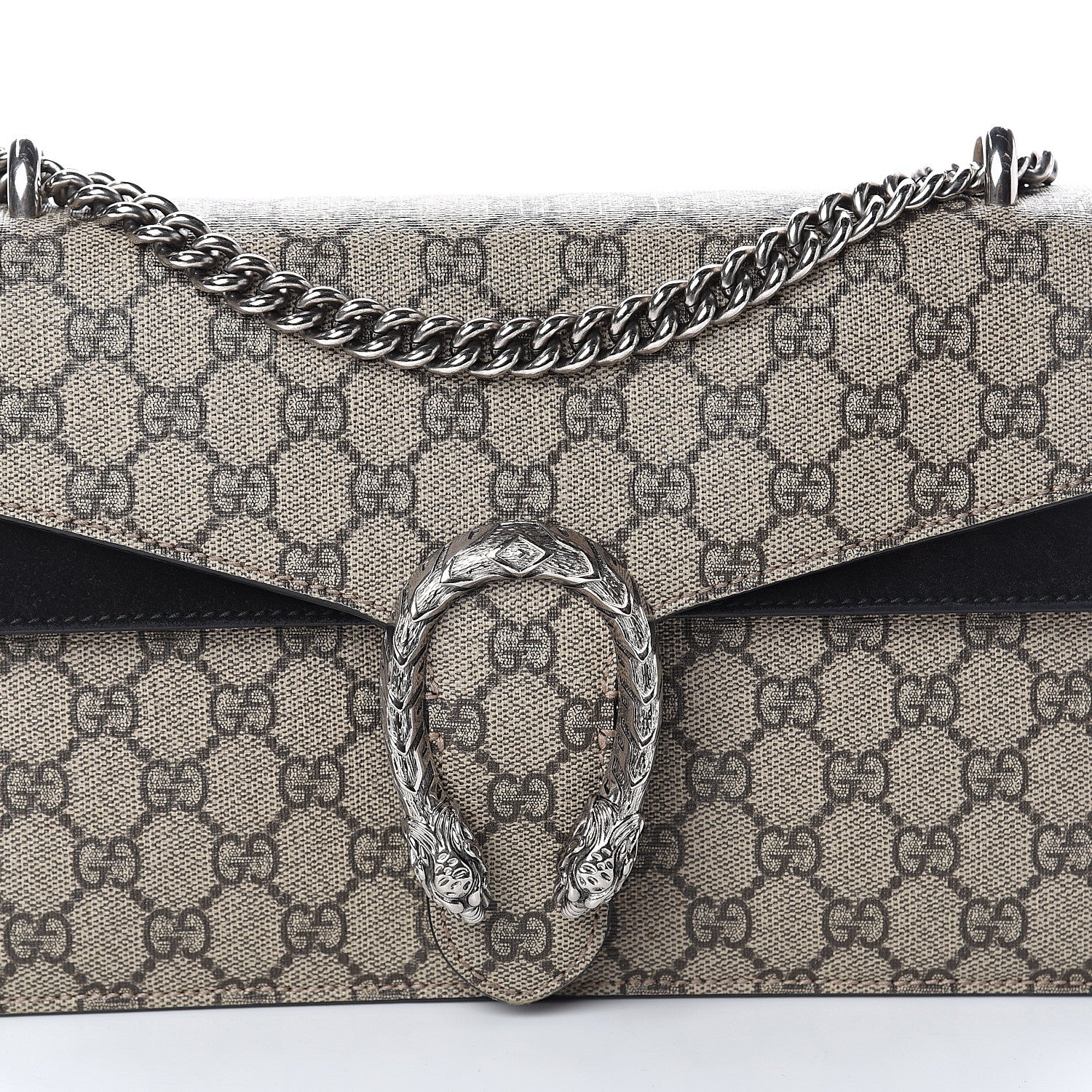 Gucci GG Supreme Monogram Small Dionysus Shoulder Bag Black 6 of 8