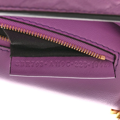 Fendi Nappa FF Embossed Small Midi Chain Baguette Violetta 7 of 12