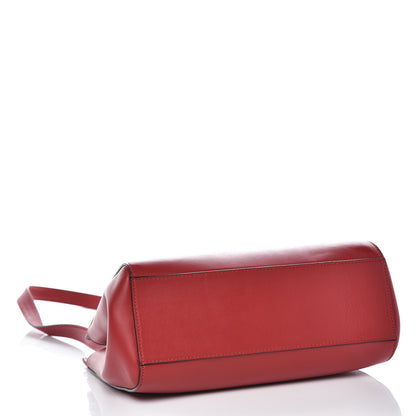 Gucci Nappa Bamboo Small Nymphaea Top Handle Bag Hibiscus Red 5 of 10