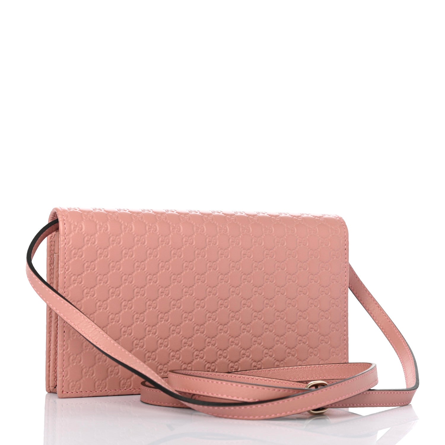 Gucci Microguccissima Crossbody Wallet Soft Pink 2 of 5