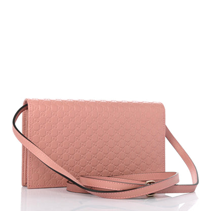 Gucci Microguccissima Crossbody Wallet Soft Pink 2 of 5