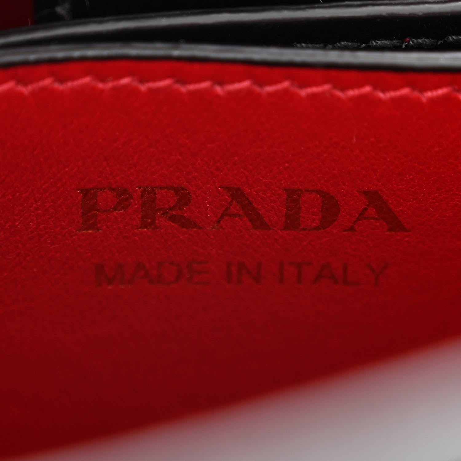 Prada Saffiano Cuir Small Panier Bucket Bag Black Fuoco 6 of 9