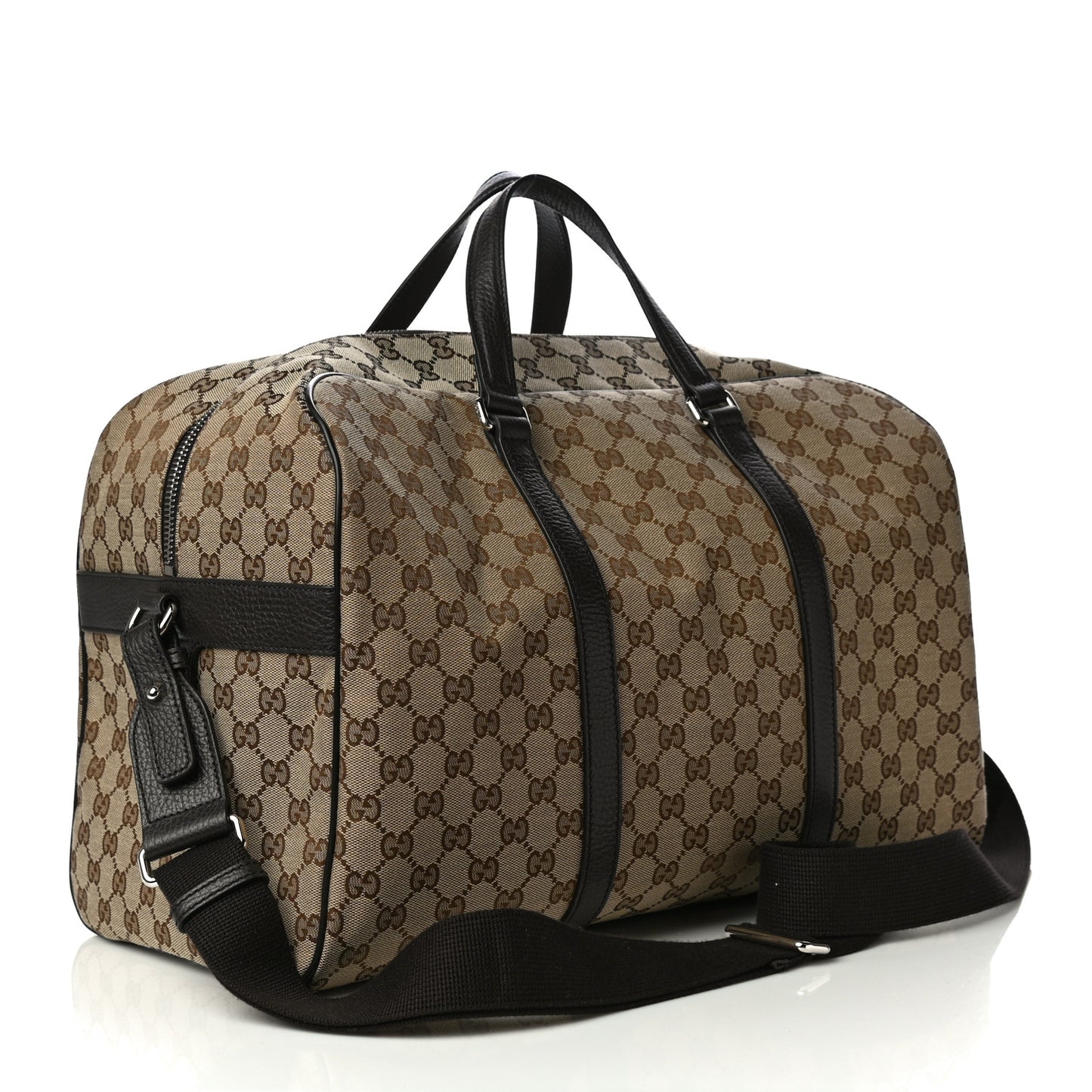 Monogram Dollar Calfskin Boston Duffle Bag Beige Ebony Testa di Moro Marrone Scuro