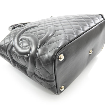 Chanel Calfskin Quilted Large Cambon Tote Black 5 of 9