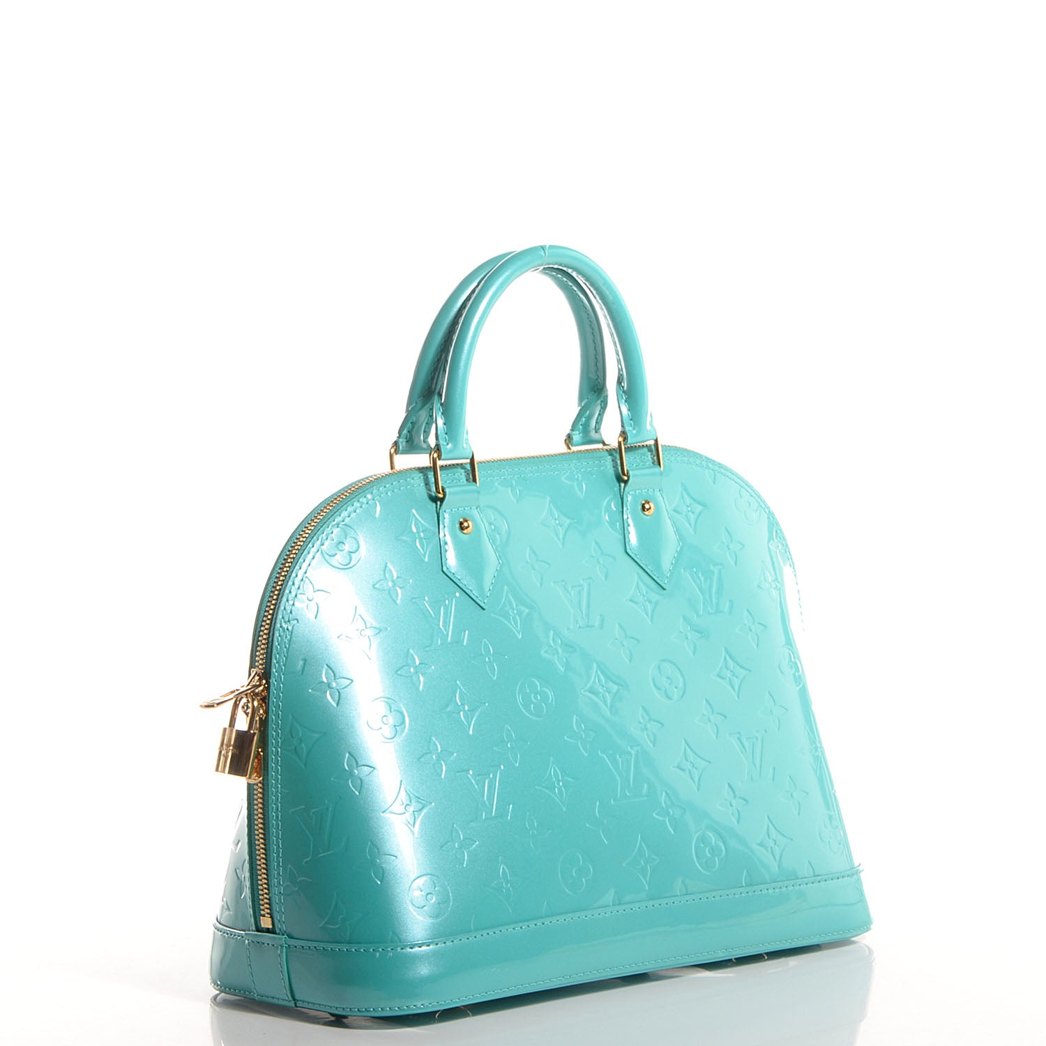 Louis Vuitton Vernis Alma PM Blue Lagon 3 of 6