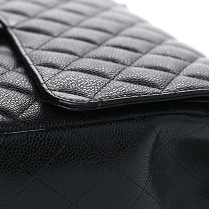 Chanel Caviar Quilted Maxi Double Flap Black 17 of 18