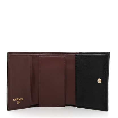 Chanel Caviar Quilted Double Flap Wallet Black 5 of 9