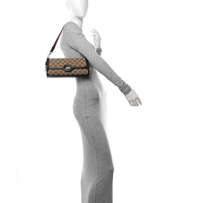 Gucci GG Monogram Small Luce Shoulder Bag Beige Ebony 2 of 12