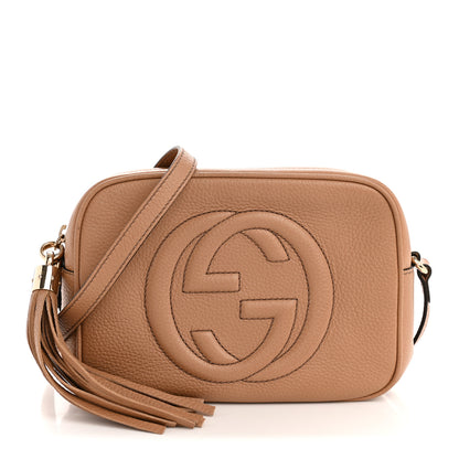 Gucci Pebbled Calfskin Small Soho Disco Bag Camelia 1 of 13