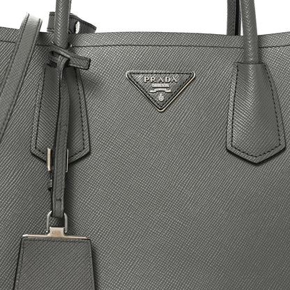 Prada Saffiano Cuir Small Double Bag Marmo 7 of 9