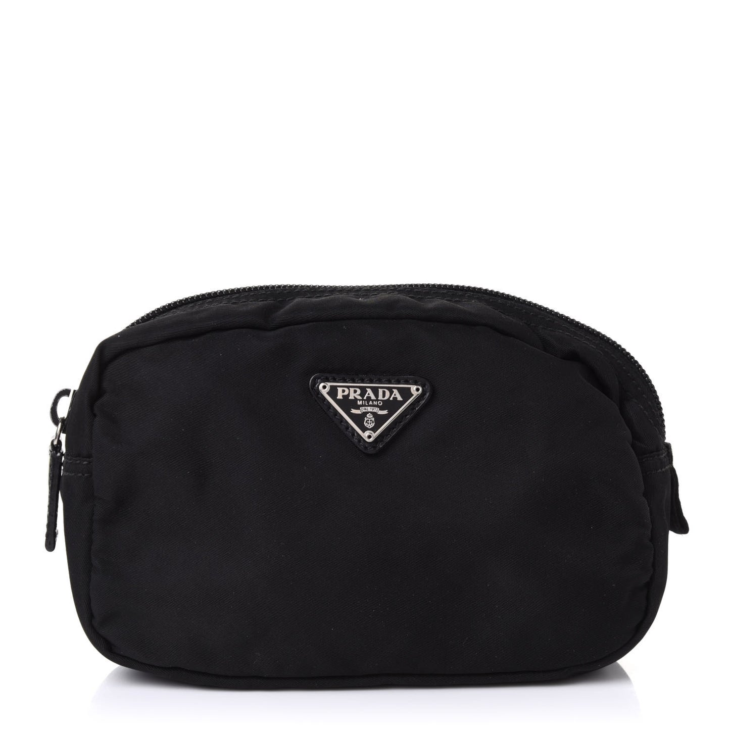 Tessuto Nylon Vela Cosmetic Pouch Black