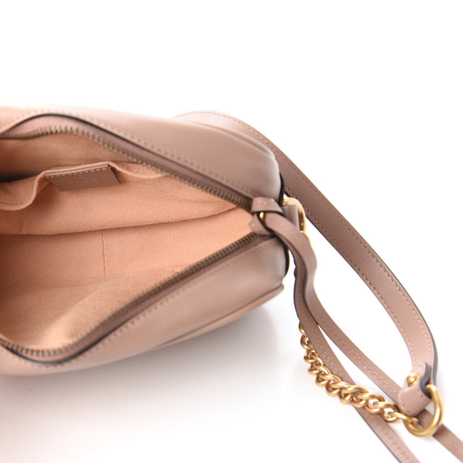 Gucci Calfskin Matelasse Mini GG Marmont Chain Shoulder Bag Porcelain Rose 5 of 10