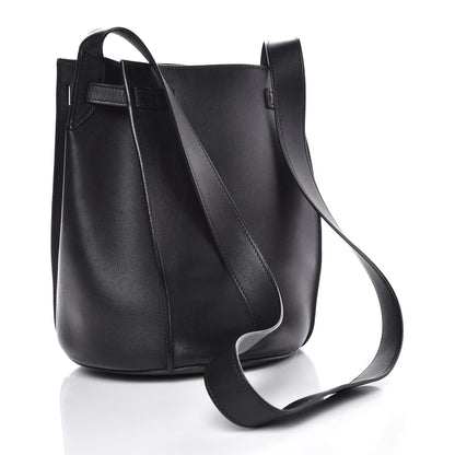 Celine Smooth Calfskin Long Strap Big Bucket Bag Black 3 of 11