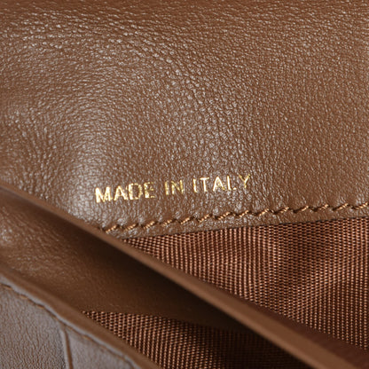 Valentino Garavani Calfskin Rockstud Flap Wallet Brown 8 of 10