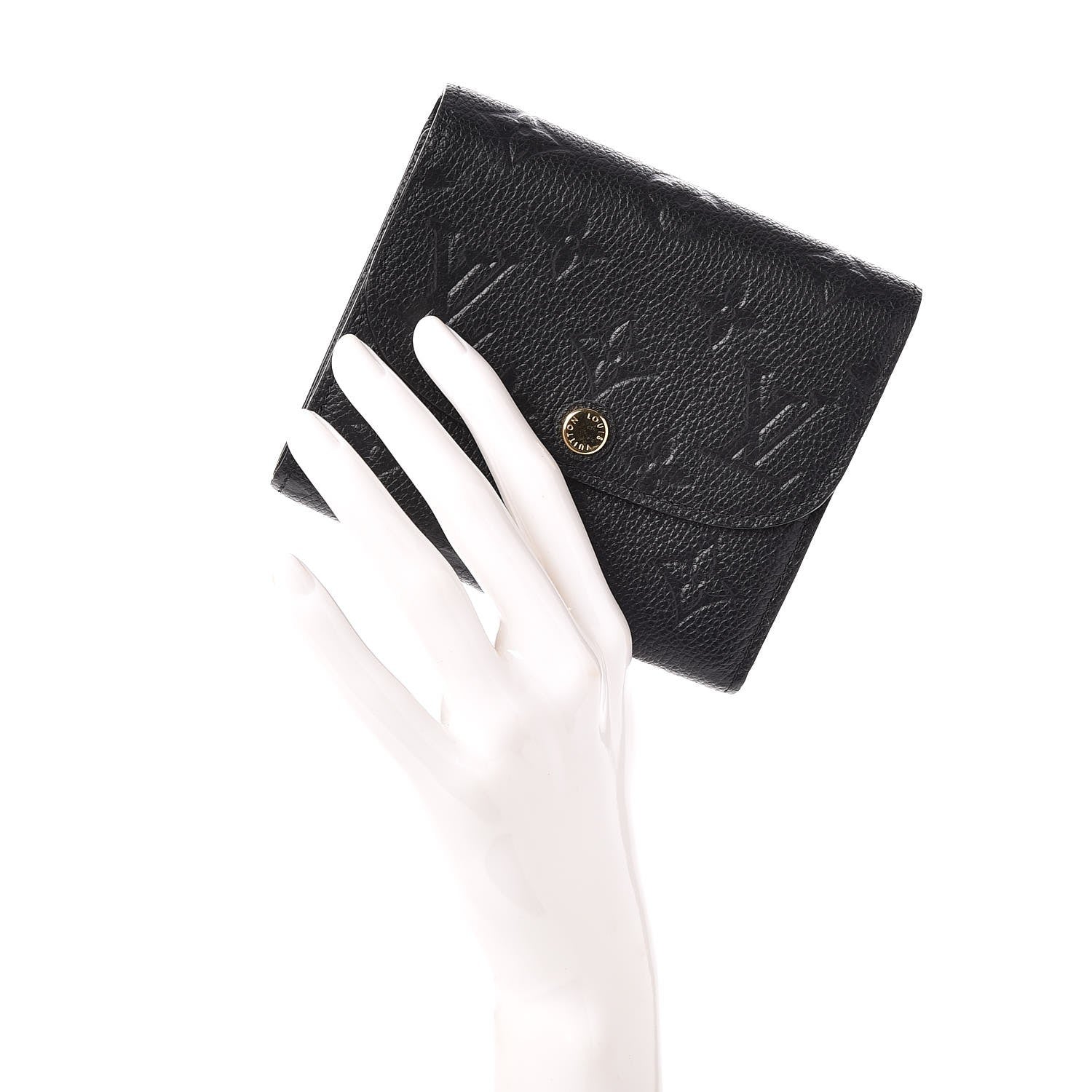 Louis Vuitton Empreinte Ariane Wallet Black 2 of 7