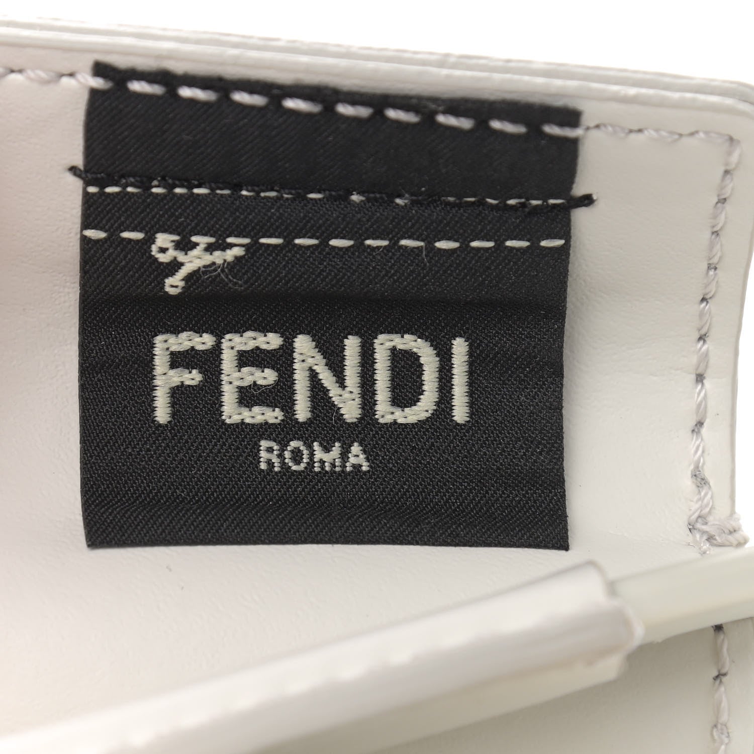 Fendi Recycled Plastic Vitello Liberty Matte Small Fendi Basket White Ice 6 of 11