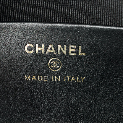 Chanel Shiny Crumpled Calfskin Quilted Nano 31 Shopping Bag Black 6 of 11