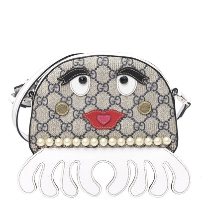 Gucci GG Supreme Monogram Childrens Octopus Messenger Bag White 1 of 10