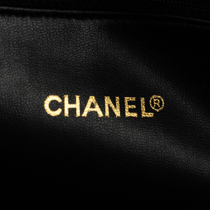 Chanel Lambskin Chevron Quilted Shoulder Bag Black 9 of 9