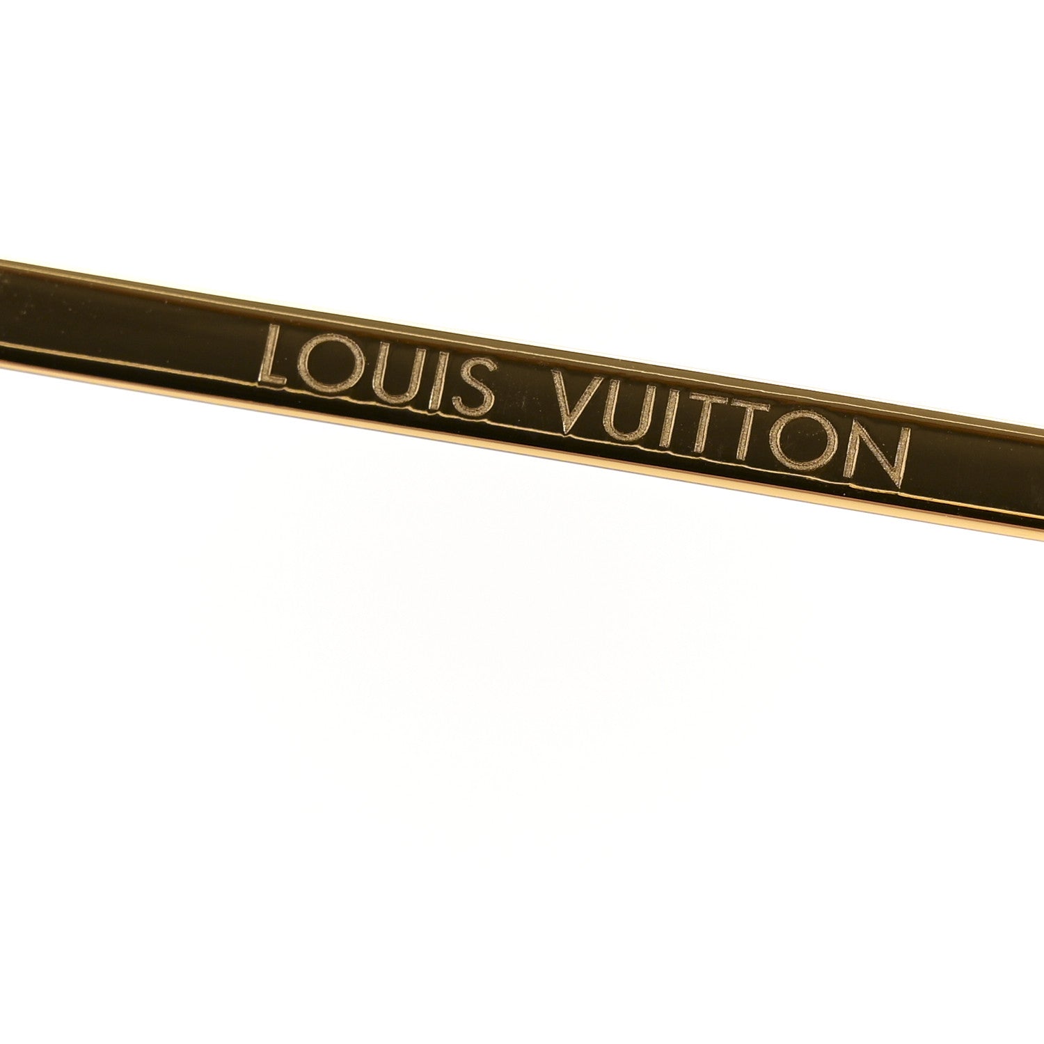 Louis Vuitton Metal Monogram Grease Sunglasses Z1172E Gold 5 of 9
