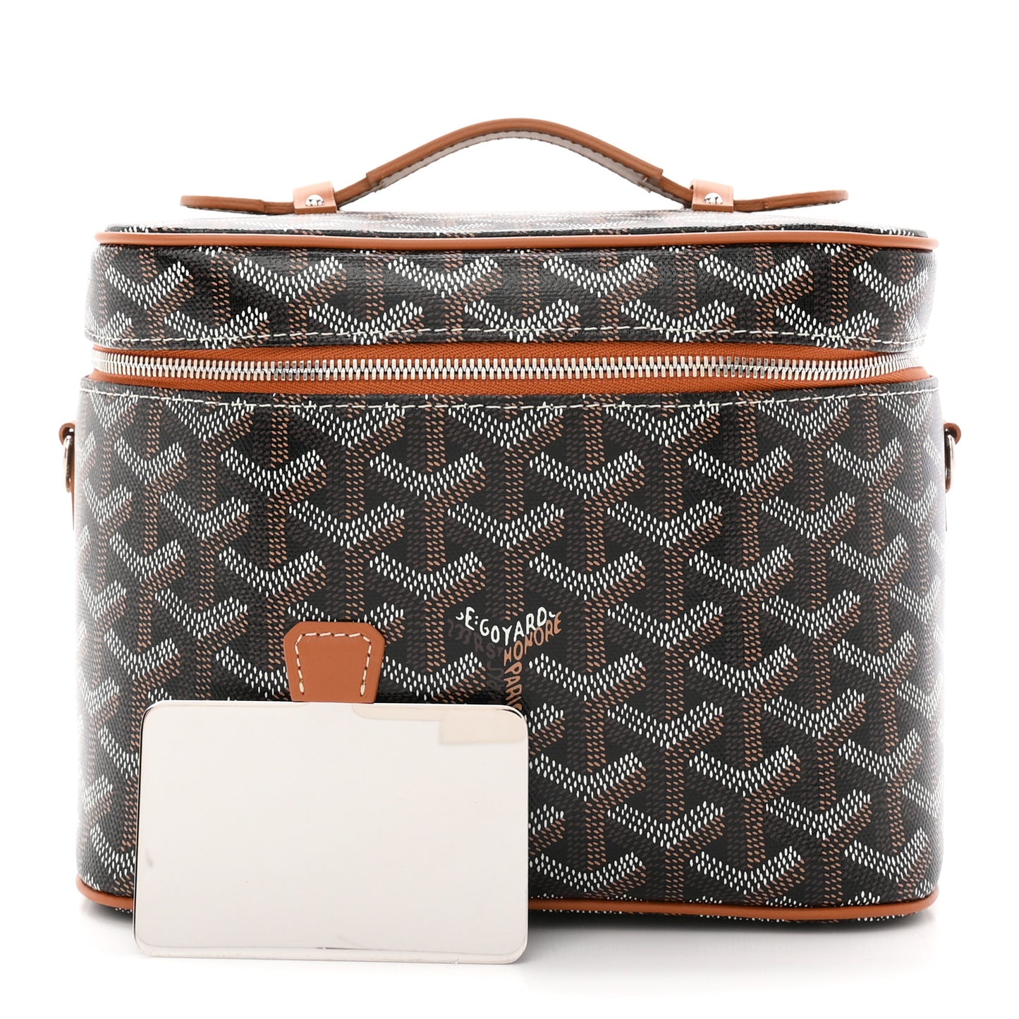 Goyardine Muse Vanity Case Black Gold