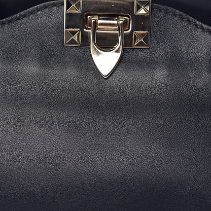 Valentino Garavani Vitello Small Rockstud Tote Marine 9 of 15