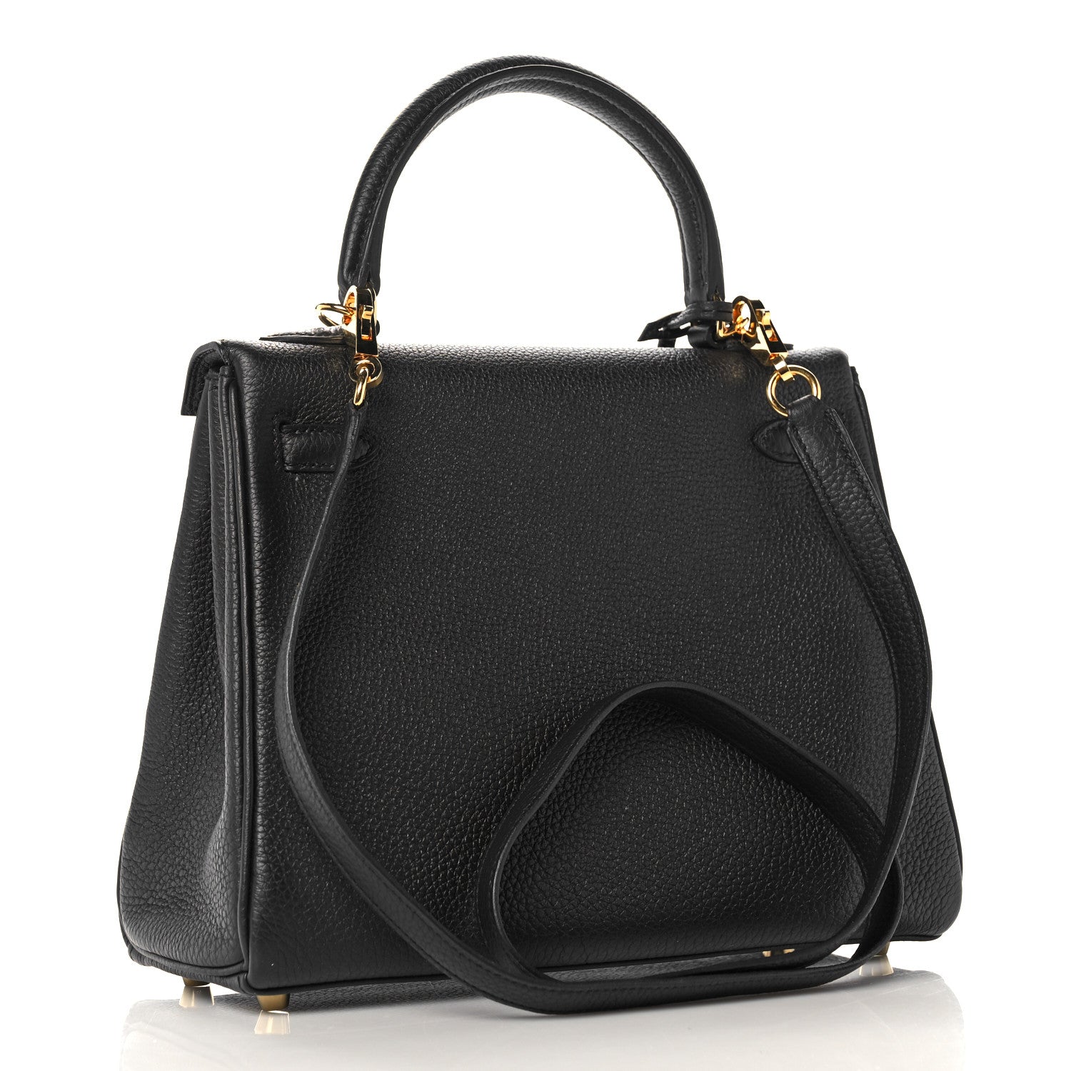 Hermes Togo Kelly Retourne 25 Black 3 of 37