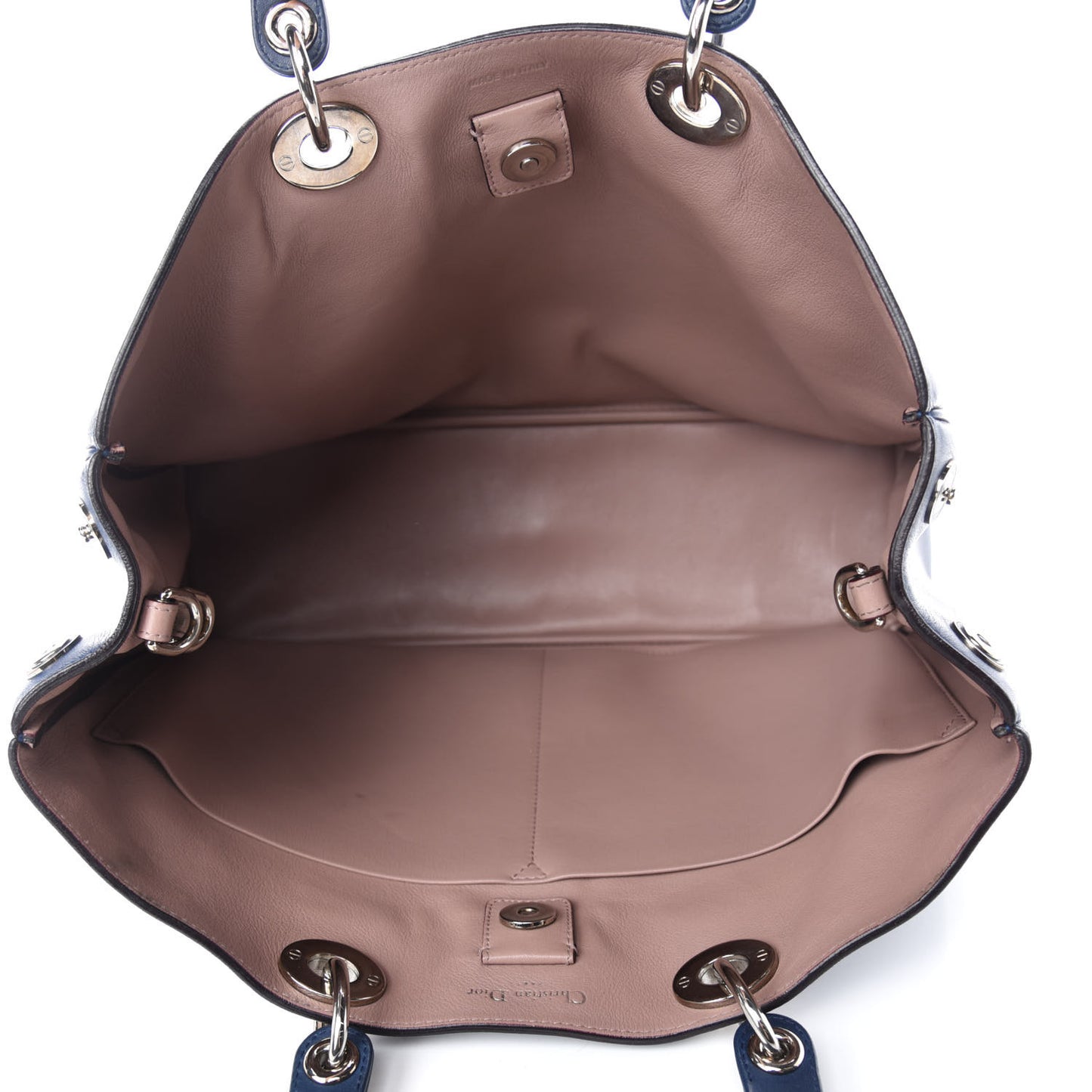 Smooth Calfskin Large Diorissimo Tote Blue