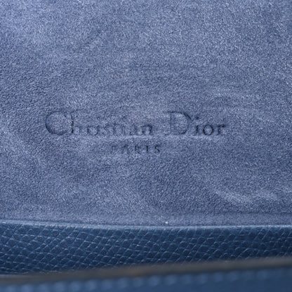 Christian Dior Grained Calfskin Saddle Belt Bag Denim Blue 6 of 11