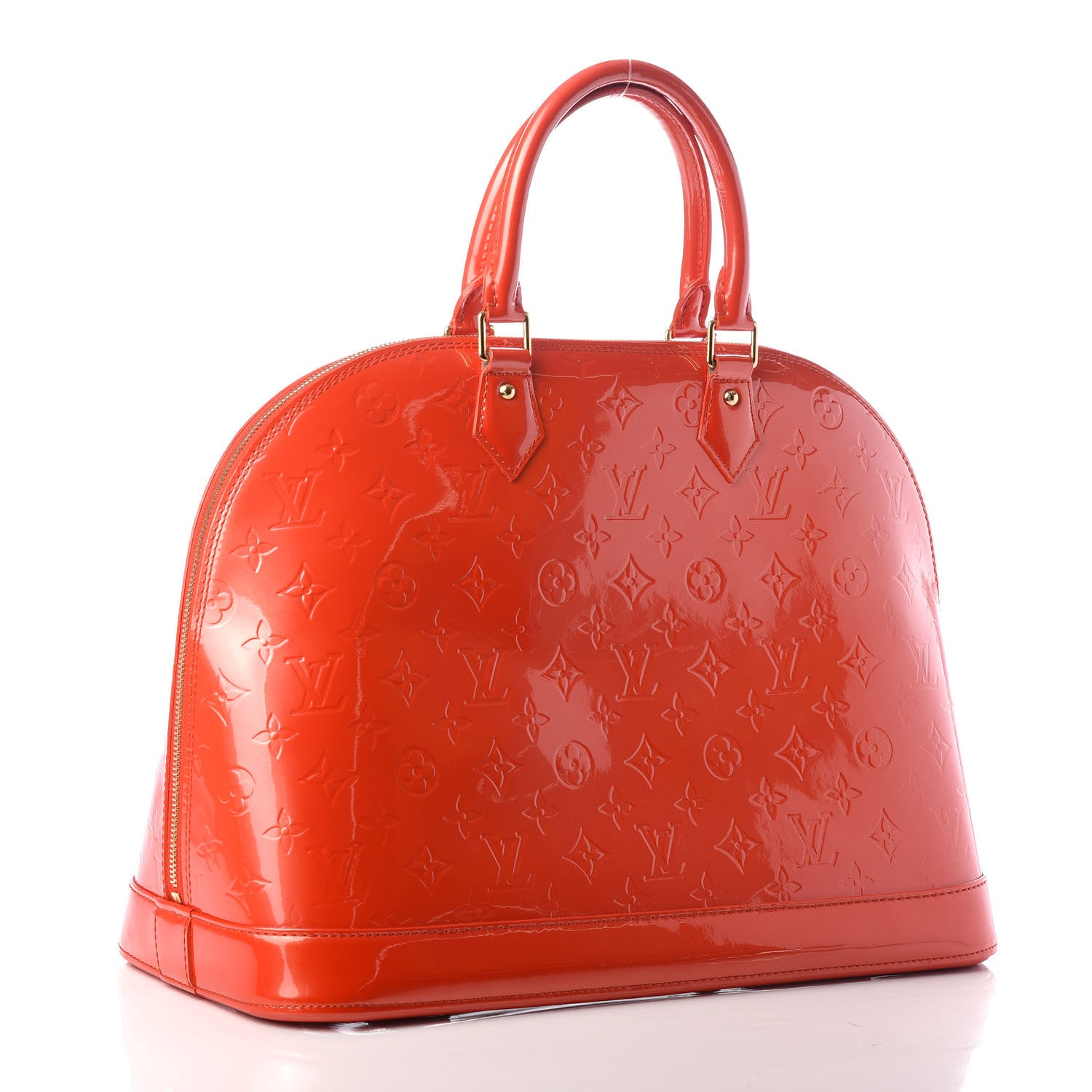 Louis Vuitton Vernis Alma GM Orange Sunset 3 of 9