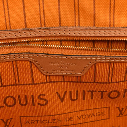 Louis Vuitton Damier Azur Braided Neverfull MM Orange 7 of 11