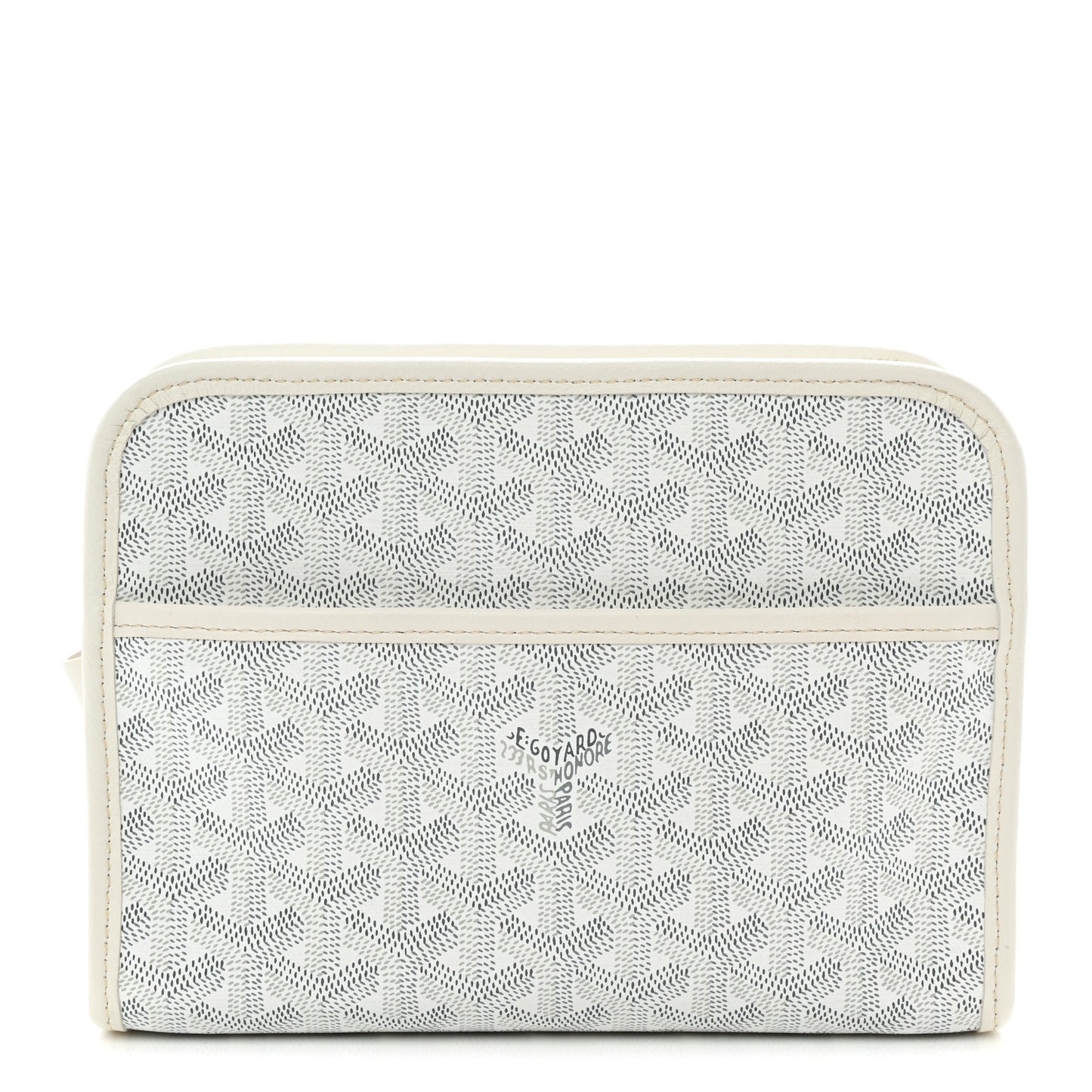 Goyardine Jouvence Toiletry Pouch White