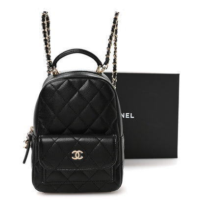 Chanel Caviar Quilted CC Mini Classic Backpack Black 10 of 10