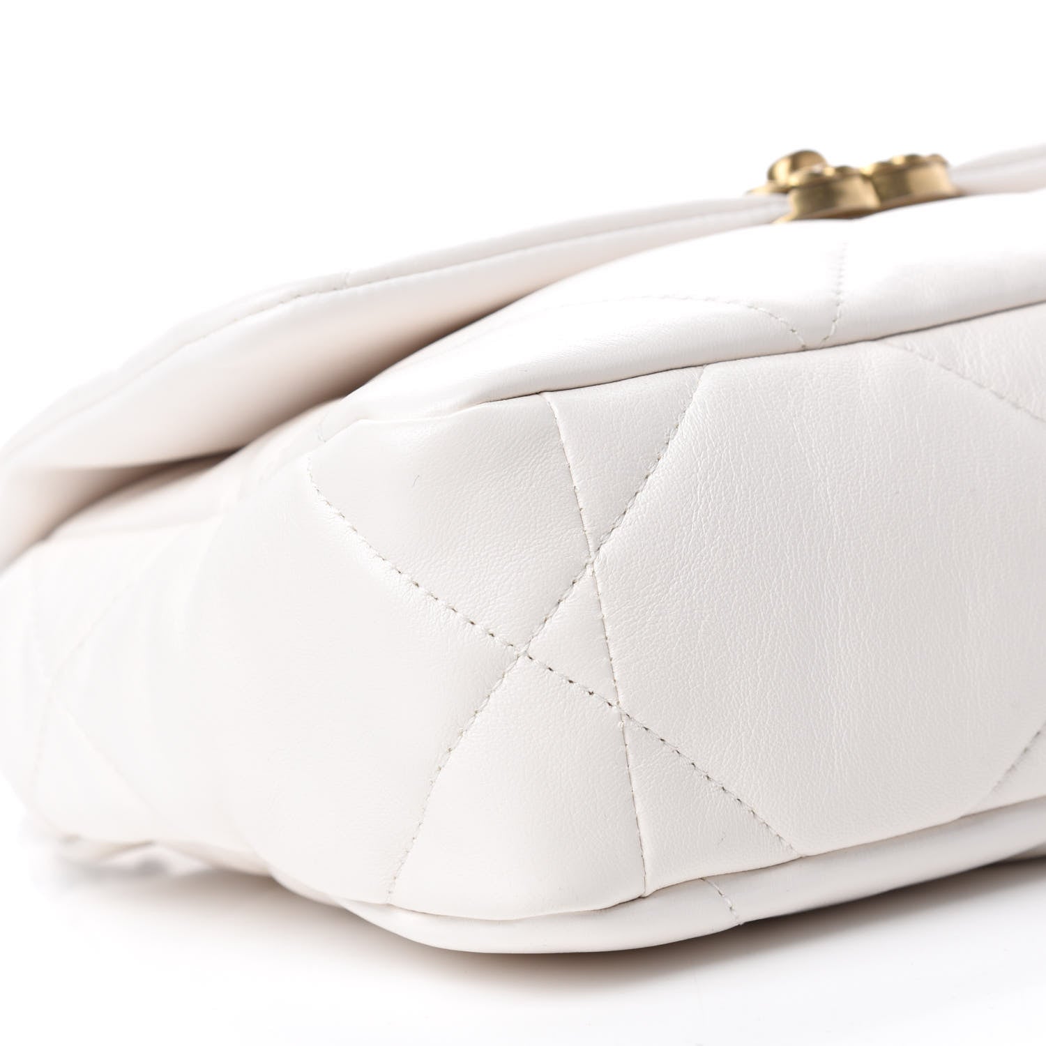Chanel Lambskin Quilted Medium Chanel 19 Flap White 6 of 11