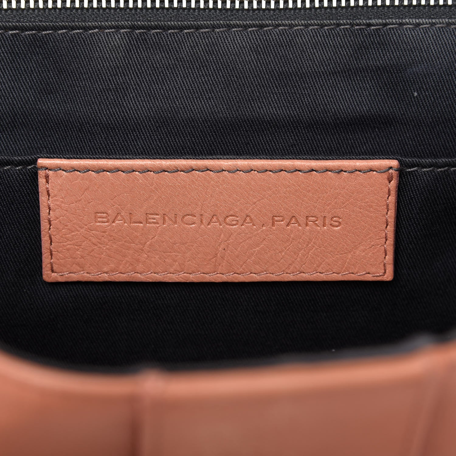 Balenciaga Agneau Stingray Top Handle Bag Rose Blush 8 of 10