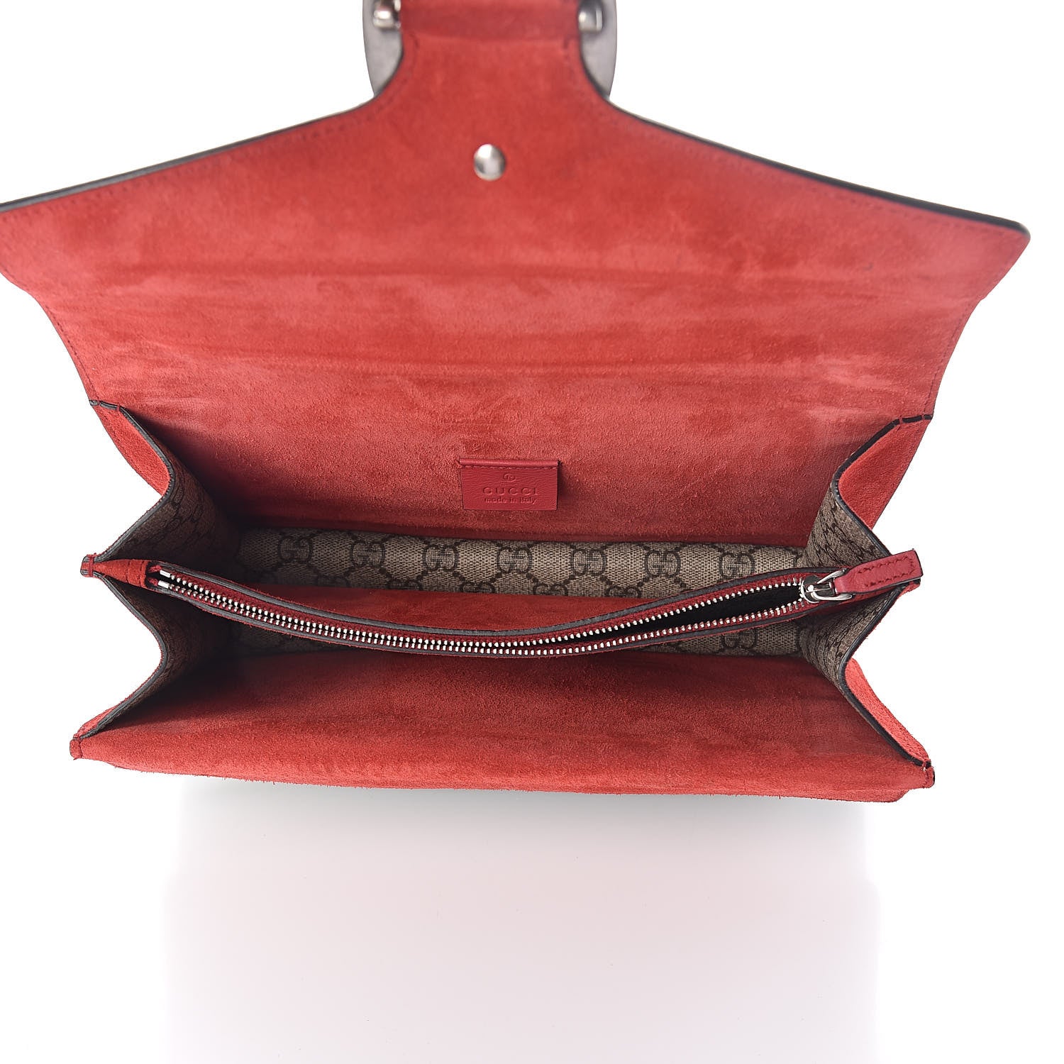 Gucci GG Supreme Monogram Small Dionysus Shoulder Bag Red 5 of 10
