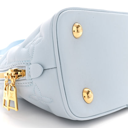 Louis Vuitton Calfskin Bubblegram Alma BB Ice Blue 8 of 10