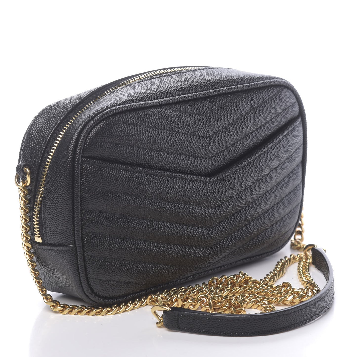 Grain De Poudre Matelasse Monogram Mini Lou Camera Bag Black