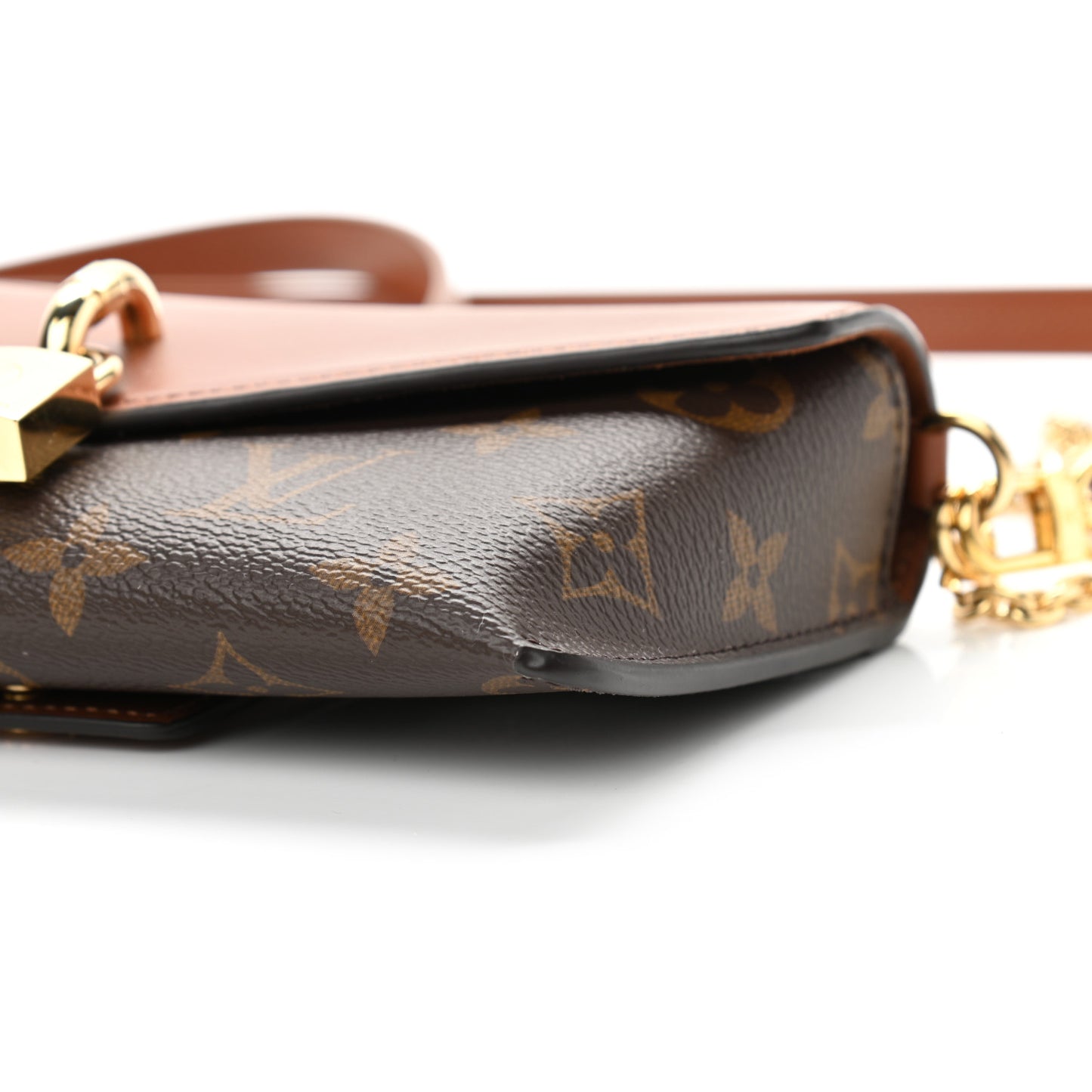 Monogram Padlock On Strap Caramel