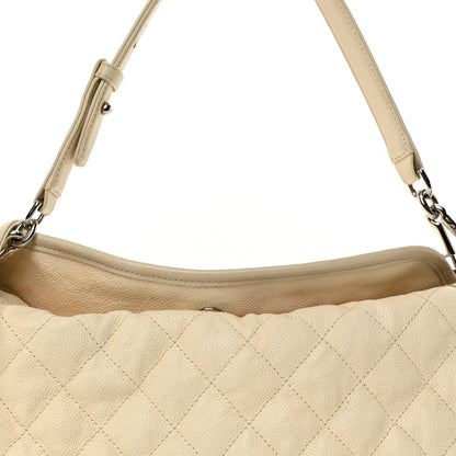 Chanel Caviar Quilted French Riviera Hobo Beige 8 of 12