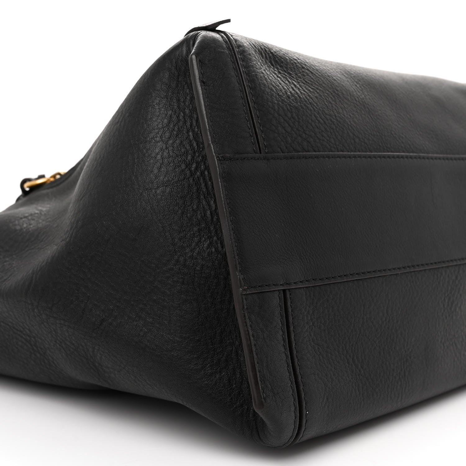 Chloe Smooth Calfskin Medium Milo Shopping Tote Black 8 of 13