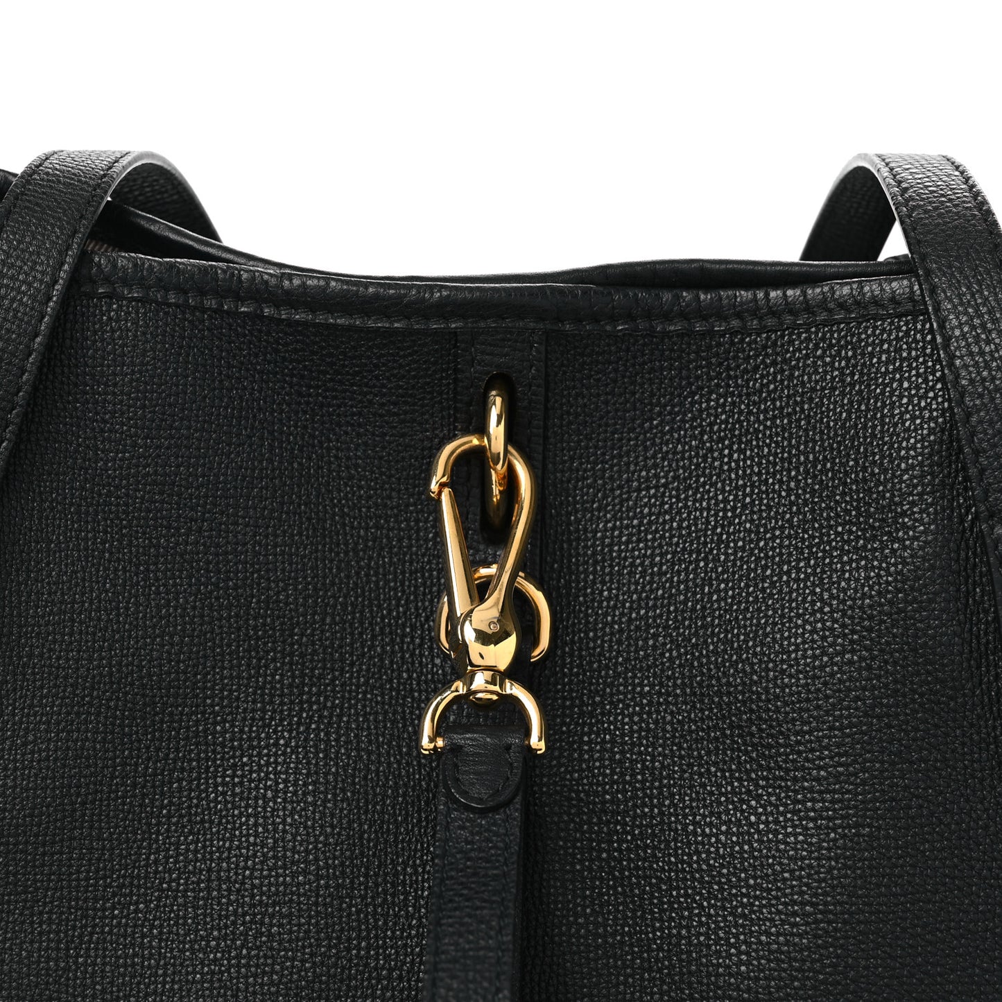 Grainy Calfskin Medium Honeybrook Tote Black