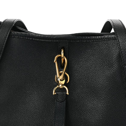 Burberry Grainy Calfskin Medium Honeybrook Tote Black 10 of 13