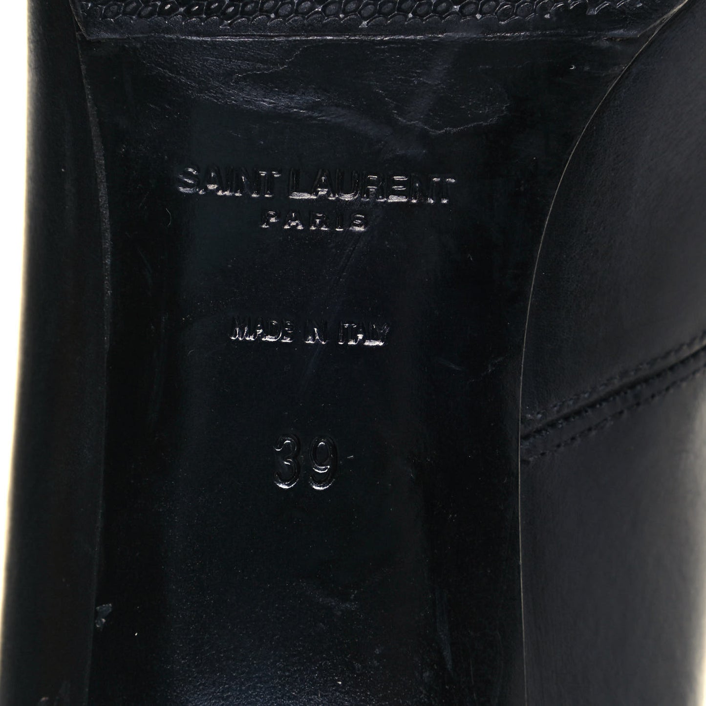 Calfskin Cat 50 Laced Boots 39 Black