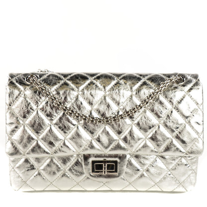 Chanel Metallic Aged Calfskin Quilted 2.55 Reissue 227 Flap Silver 1 of 17