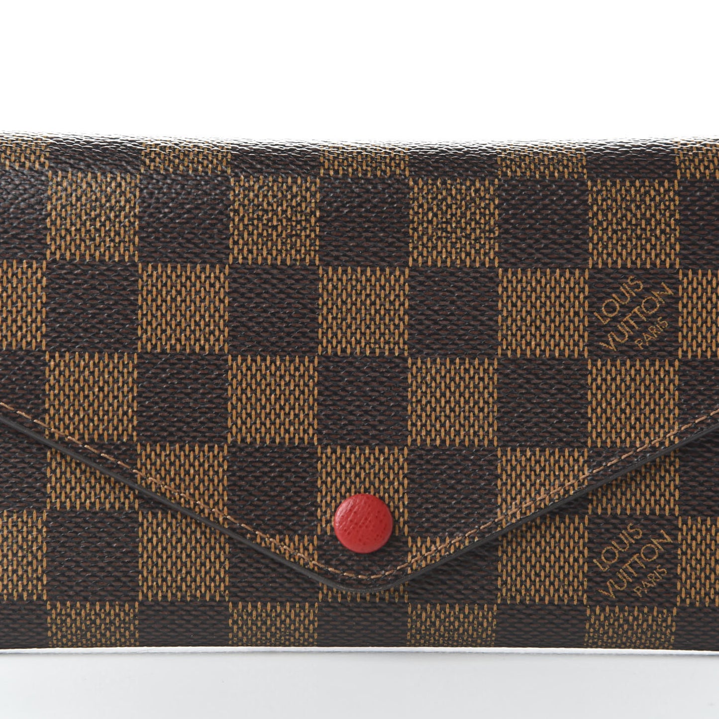 Damier Ebene Josephine Wallet Red