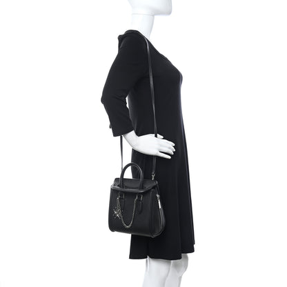 Alexander McQueen Grained Calfskin Small Heroine Black 2 of 9