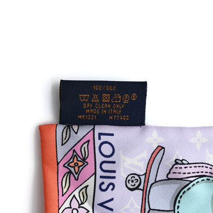 Louis Vuitton Silk Monogram Hide and Seek Bandeau Mauve 4 of 4